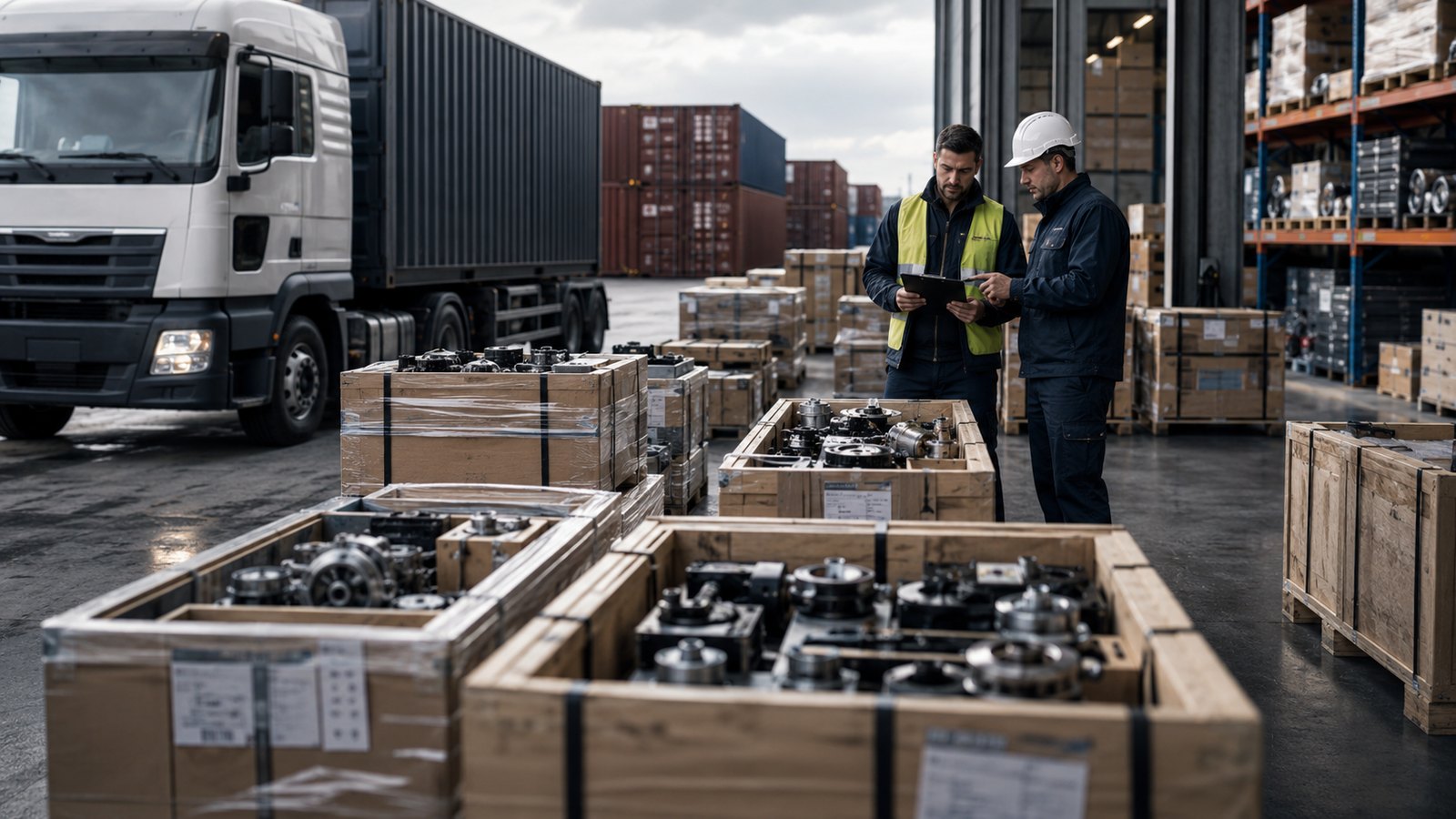 Transit et logistique pour engins et pièces TP